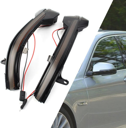 ya 14 9.20 zhengce Pair Side Mirror Sequential Blink Turn Signal Light for BMW 5 6 7 Series-1
