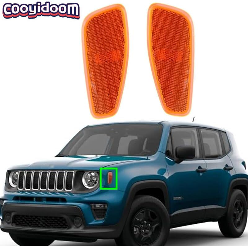 ya 7 8.24 baidi LH&RH front Side Marker Lights Width Lamp for Jeep Renegade 2015-2021