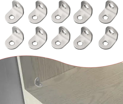 ya 26 10.21 baidi 10 Small Corner Braces Brackets Right Angle L Shape ZINC Plated Bracket