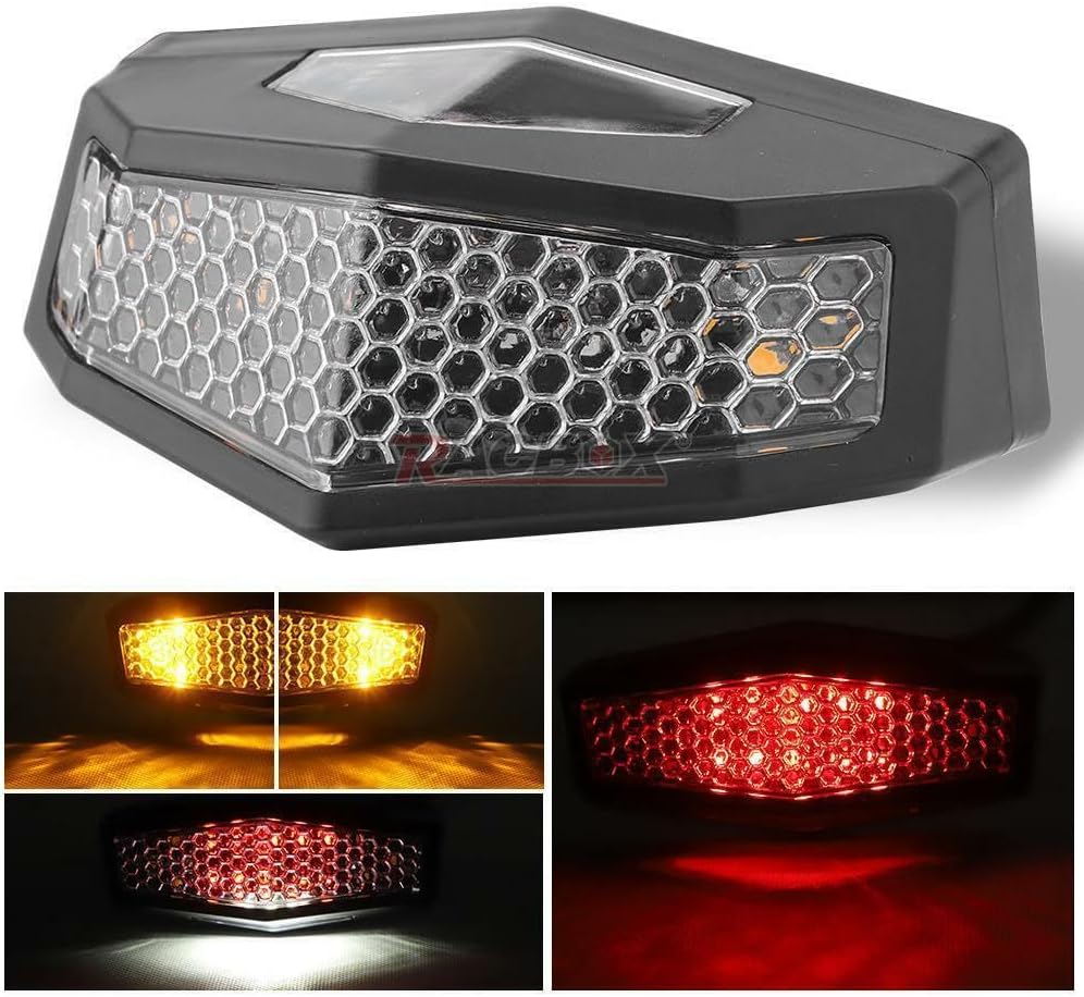 ya 7 8.24 baidi Universal Motorcycle LED Tail Light Rear Brake Taillight Stop Light Running Lamp