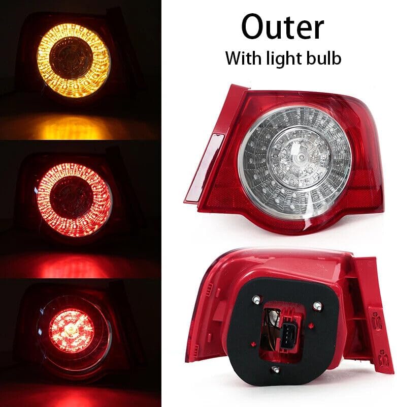 ya 2 8.15 Right car LED rear taillight DRL exterior light suitable for VW Passat B6 Sedan 2006-2011