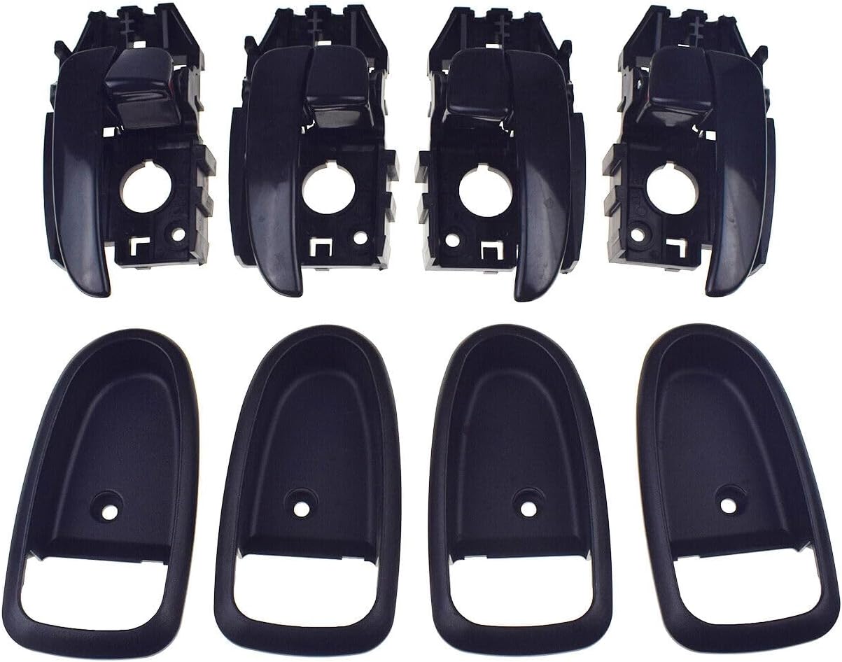 ya 4 8.24 baidi for Hyundai for Elantra 2001-2006 Interior Door Handle and Fender Trim Black 4-Piece Set 
