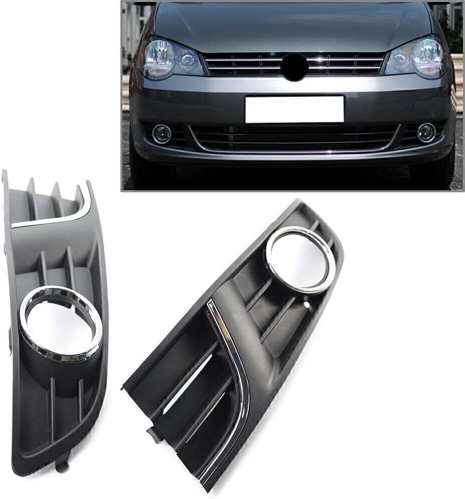 ya 4 8.8 Front bumper fog light protection cover for VW Polo 2011-2013 2012 6QD854661A 6QD854662A