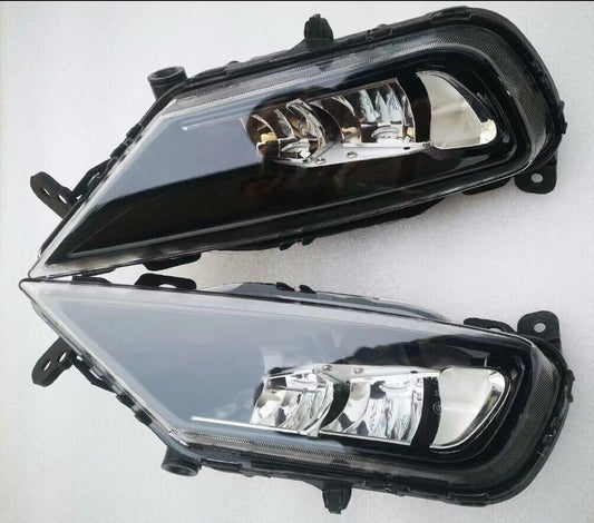 ya 4 8.10 Car Front Bumer Left and Right LED DRL Fog Lights Suitable for Volvo XC60/S90 2018-2022