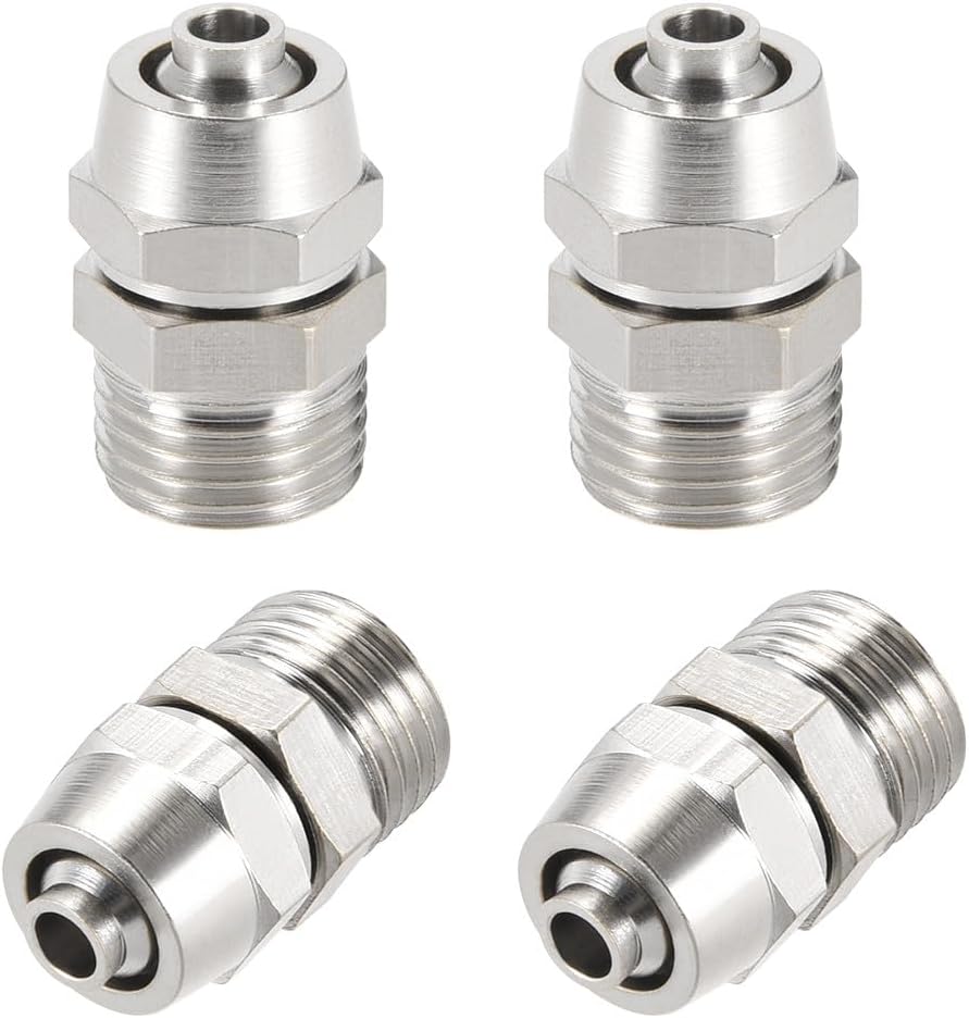 ya 14 9.20 baidi Re ble Fitting, Quick Coupler 1/4 G Male x 9/32 Hose ID Air Hose Plug 4pcs-1