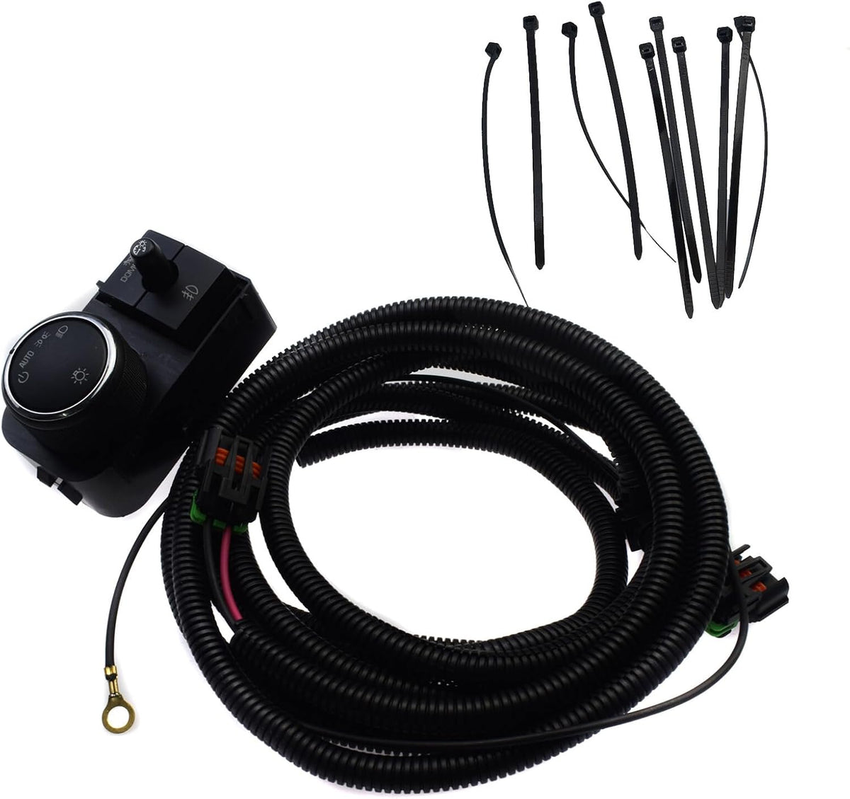 ya 4 8.14 Fog light wiring harness and switch for Chevrolet Silverado for GMC Sierra 25858705