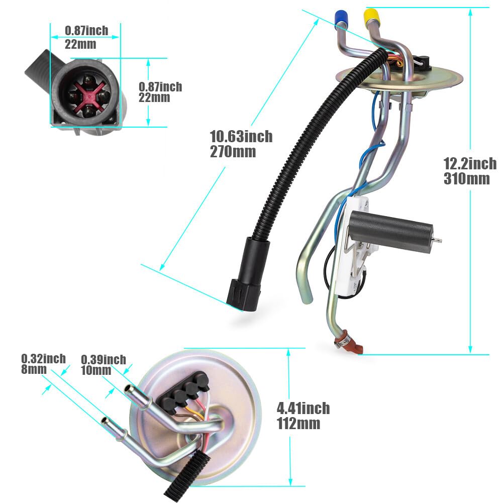 ya 4 8.8.2 Fuel Tank Sending Unit FMSU-9DER 1994-97 for Ford F250 F350 Diesel Enigine Only