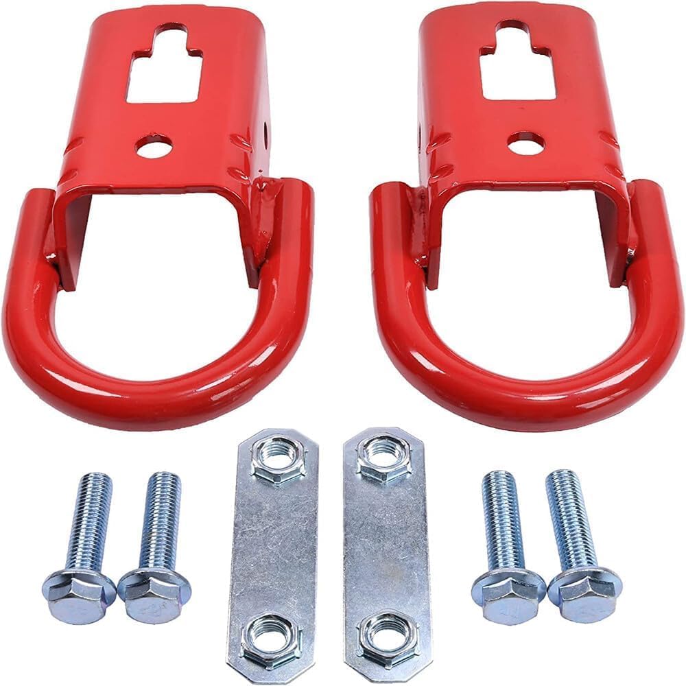 ya 28 10.13 zhengce 2-Pack Red Towing Hook FL3Z17N808A with Hardware Front for 2009-2019 for F
