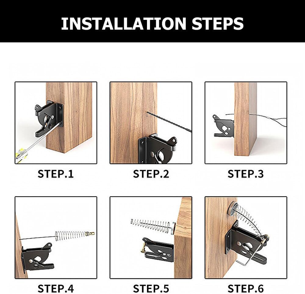 ya 26 10.21 baidi 2 Sets Gate Latch Cable Pull Gate String Latch Cable Pull Gate Opener Supply