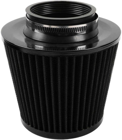 ya 13 9.15 baidi 3 76mm High Flow Inlet Cold Air Intake Cone Replacement Dry Air Filter Black