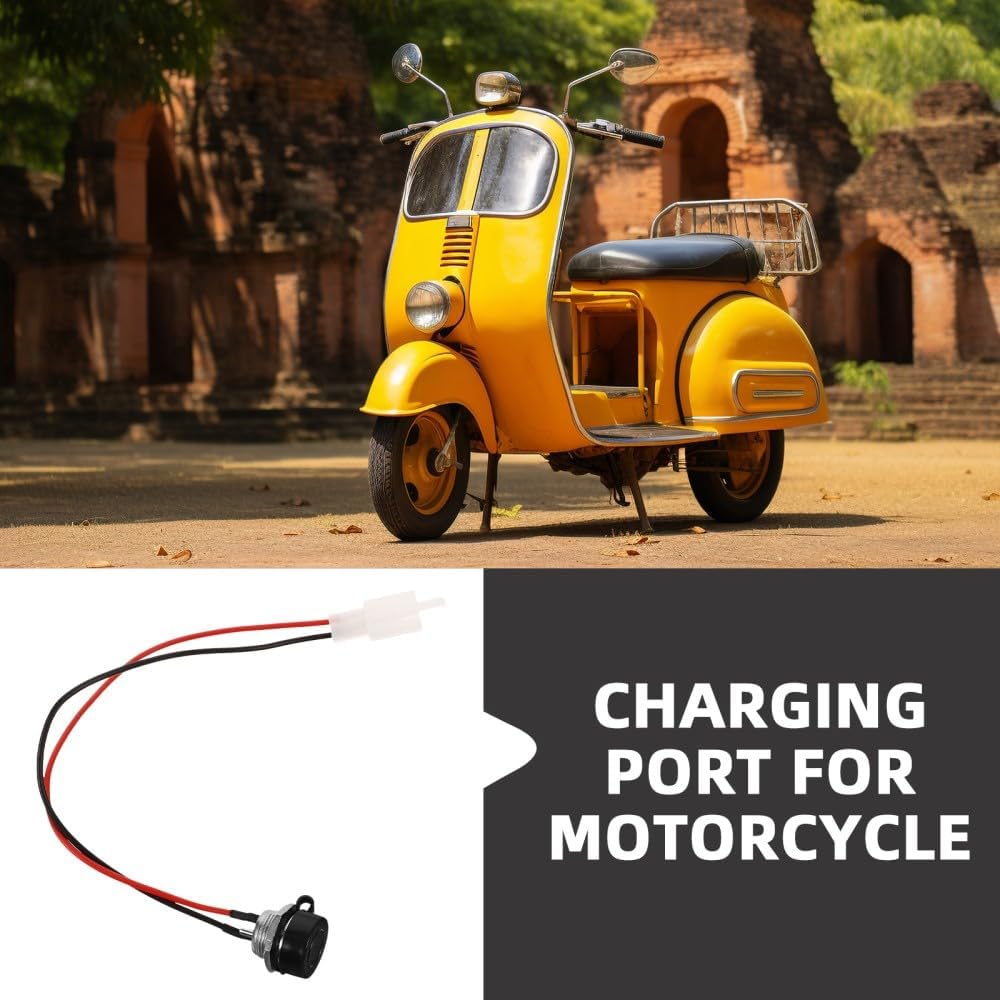ya 4 8.14 Charging Cable Connector Socket Plug Adapter Scooter Port Motorcycle