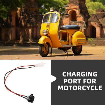 ya 4 8.14 Charging Cable Connector Socket Plug Adapter Scooter Port Motorcycle