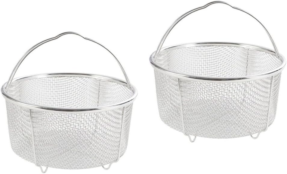 ya 14 9.20 baidi 2 Pcs Portable Basket Wire Draining Stainless Steel Strainer-1