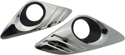 ya 11 9.14 zhengce A pair of chrome fog lamp decorative protective covers on both sides suitab