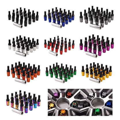 ya 10 9.16 baidi 20x M14x1.25 Wheel Lug Bolt 35mm Shank Cone for SEAT Stud for Most Aftermarket Blue