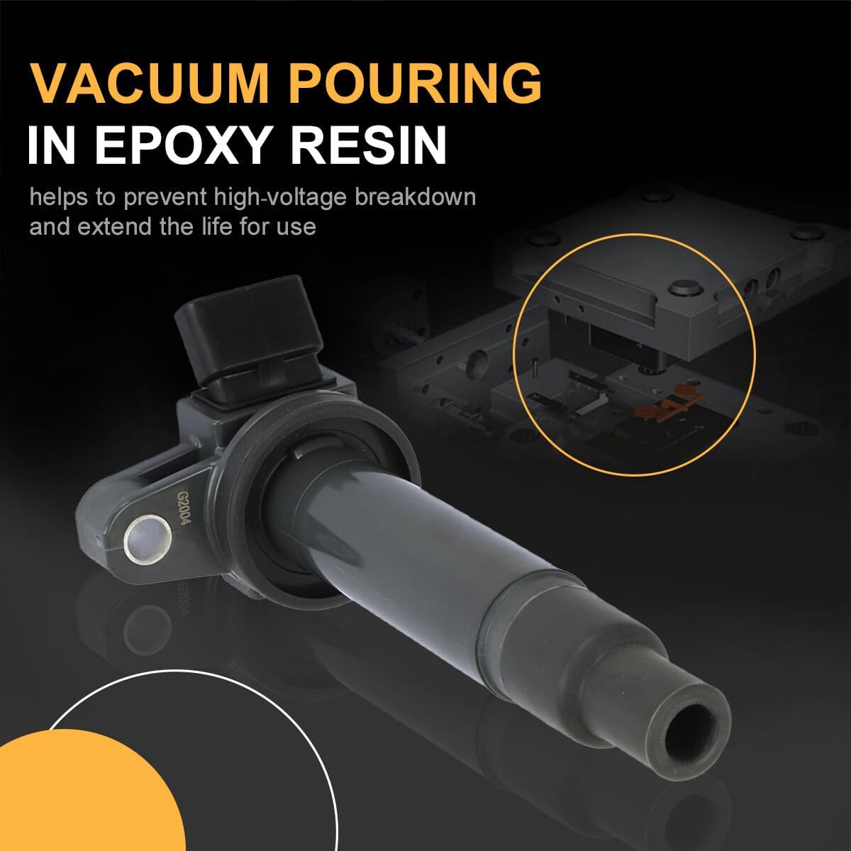 ya 9 10.24 4 New ignition coils for Toyota for Lexus V8 4.3L, 4.7L, and 5.7L engines. (Ignition coil number: 90919-02230400)
