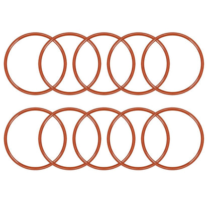ya 13 9.15 baidi Silicone O-Ring 44mmx39.2mmx2.4mm VMQ Seal Rings Sealing Gasket Red 10PCS