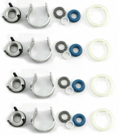 ya 10 9.16 baidi 4 Set Fuel Injectors Seals Repair Kit for VW GLI GTI for Tiguan for Audi A4 A5 1.8T 2.0T