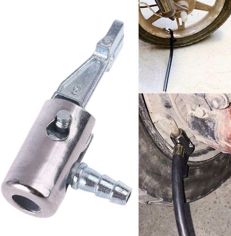 ya 14 9.20 baidi 1/4 Lock On Air Chuck Car Tire Inflator for Air Compressor with Barb Conne-wq-1