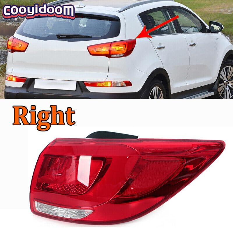 ya 2 8.15 Suitable for Kia Sportage 2014-2017 LED taillights, right rear bumper fog lights, brake
