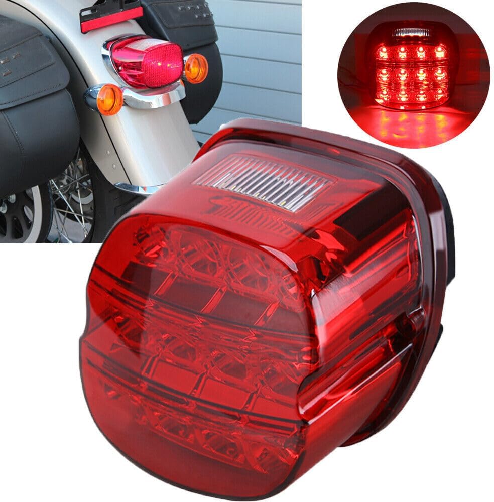 ya 10 9.16 zhengce LED Tail Lights Brake For Harley Touring Road King Dyna Glide Softail Spors