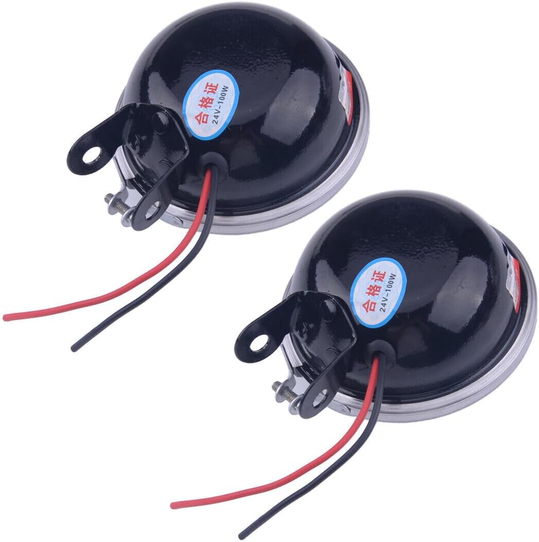 ya 4 8.24 baidi 2 Pieces Universal 100W H3 12V Clear Fog Lights Set 3.5 Inch Round For Trucks 