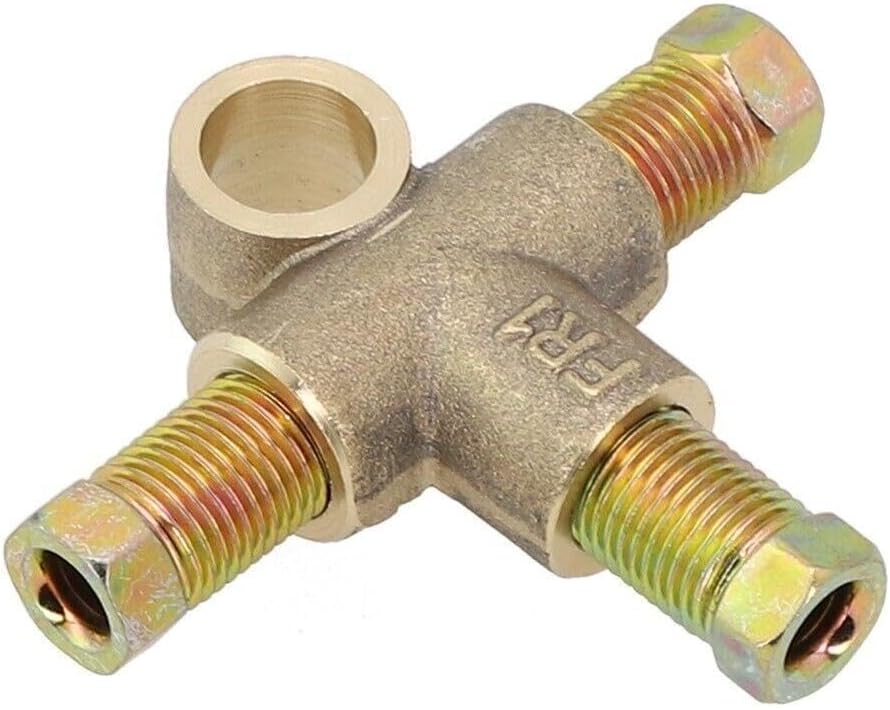 ya 10 9.16 baidi Brake pipe fitting with 3 male nuts 3/8 inch equipment length T-shirt