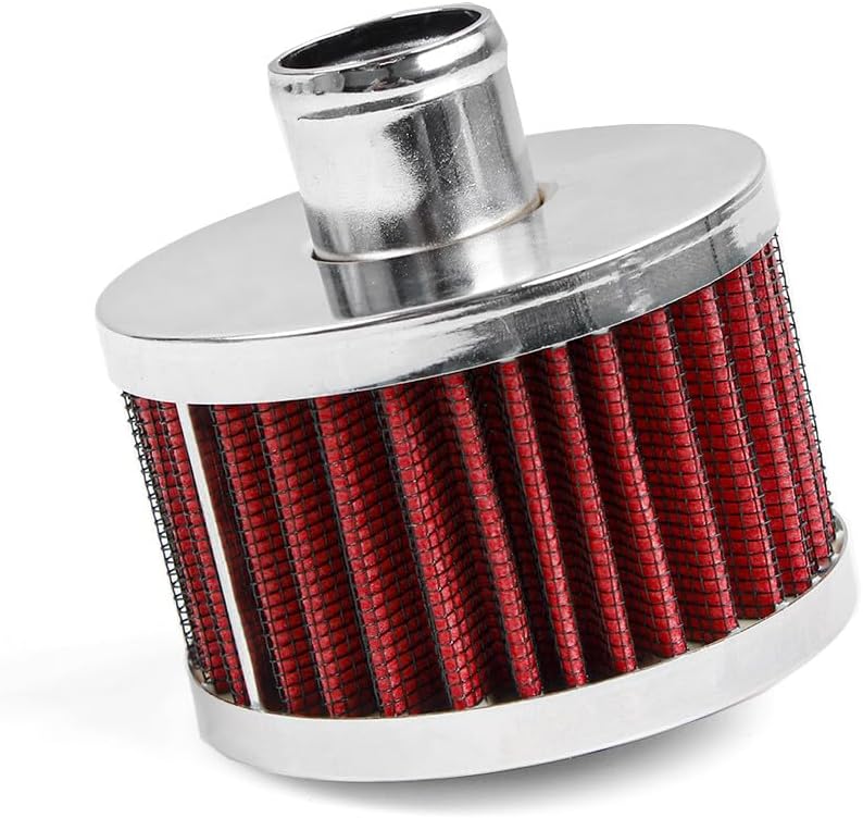 ya 13 9.15 baidi Red Extra Flow 1 to 1-1/4 Push In Valve Cover Baffle Breather Vent Filter Kit