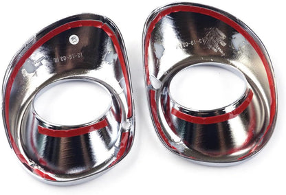 ya 4 8.24 baidi 2 Pack Car Silver Fog Lamp Cover Decoration Fits for Mitsubishi Outlander 2013 2014