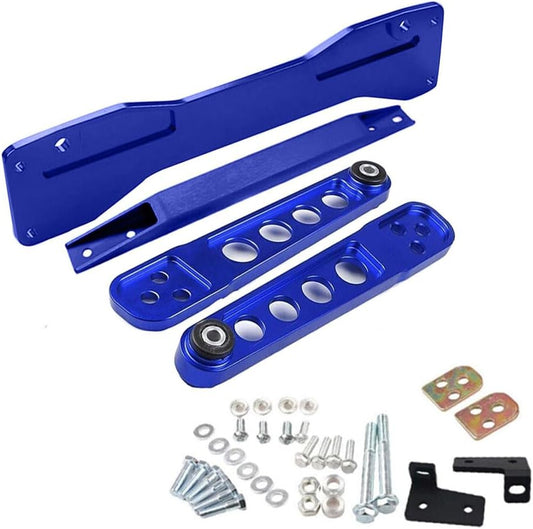 ya 4 8.10 Blue Rear Lower Control Arm +Subf for Ram e Brace +Tie Bar for Honda for Civic DX ES 01-05