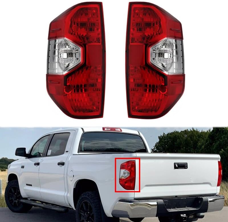 ya 4 8.10 1Pair Rear Tail Light Turn Signal Cover Without Bulb for Toyota Tundra 2014-2021