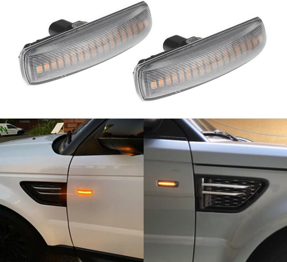 ya 4 8.10 LED Side Marker Lights for Range Rover Sport Discovery LR3 LR4 LR2 2006-2013