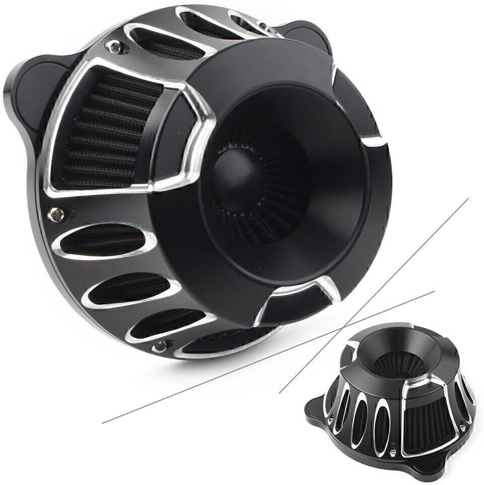 ya 10 9.16 zhengce Air Cleaner Intake Filter Hollow Out Fit Harley Touring 2000-2007 Dyna Soft
