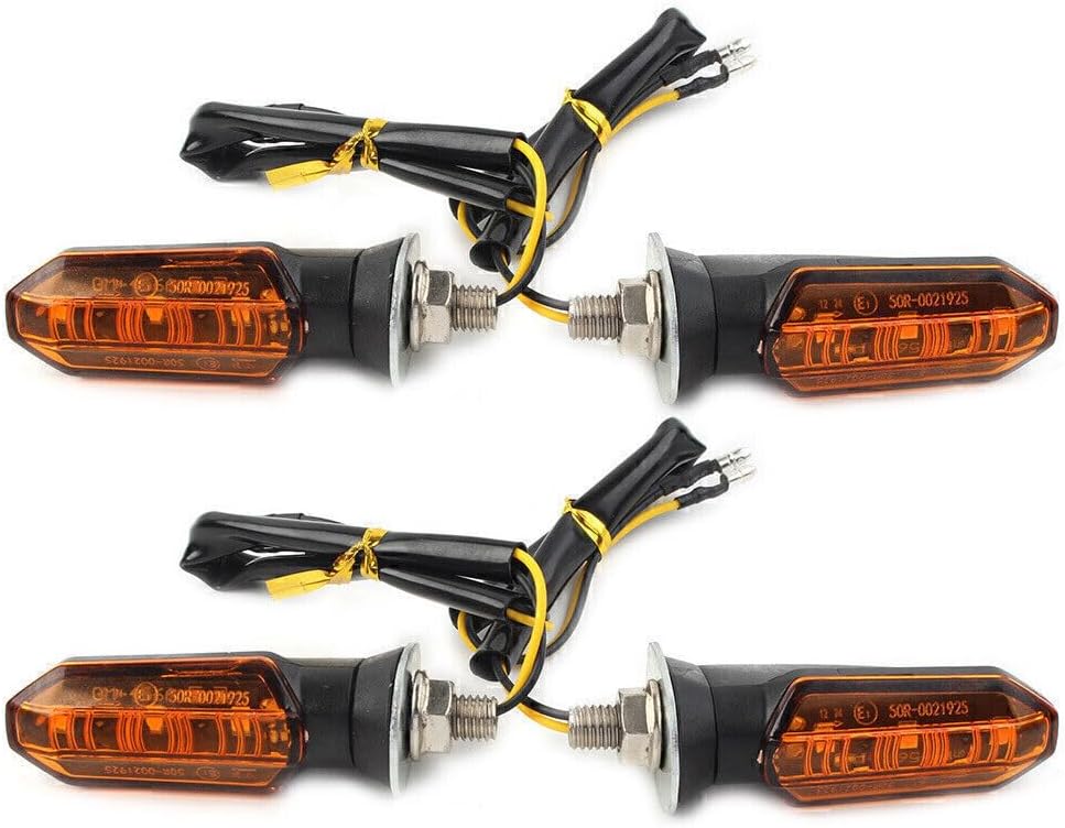 ya 7 8.24 baidi For Motorcycle 4X Universal 12V LED Turn Signal Indicator Amber Blinker Light