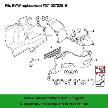 ya 6 8.24 baidi The Number of External Door molding and Wheel Arch Decorative Clips is 20, Suitable for Land Rover for BMW for Mini 