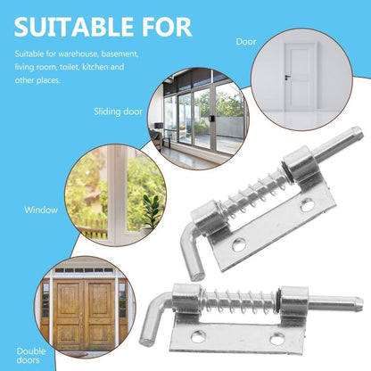 ya 26 10.21 baidi 2 PCS Spring Hin Spring.Loaded Lockable Latch Baby