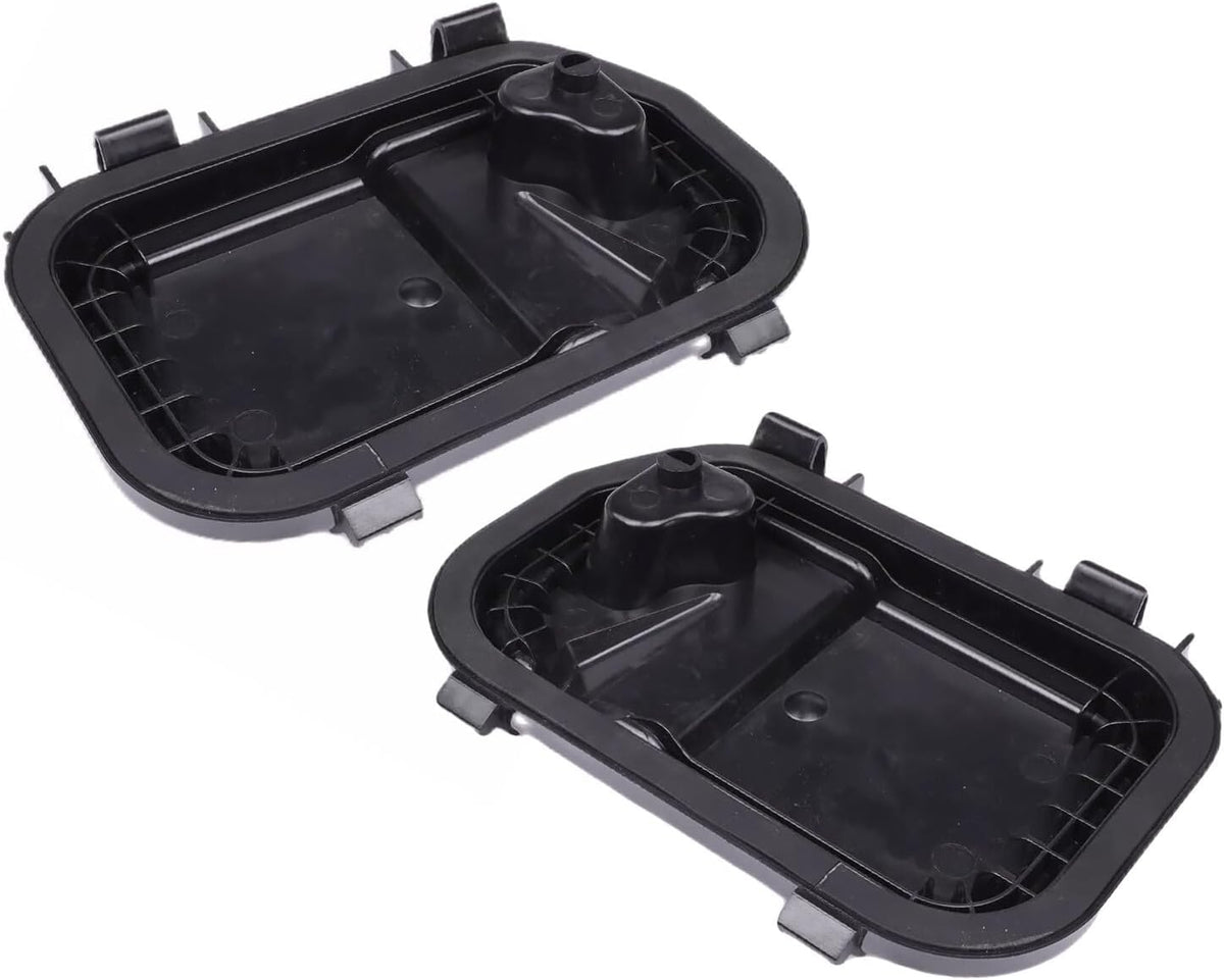 ya 9 10.24 Pair L&R Headlight Cover Cap Set For 2005-11 for Audi for A6 Quattro S6 4F0941158 Black