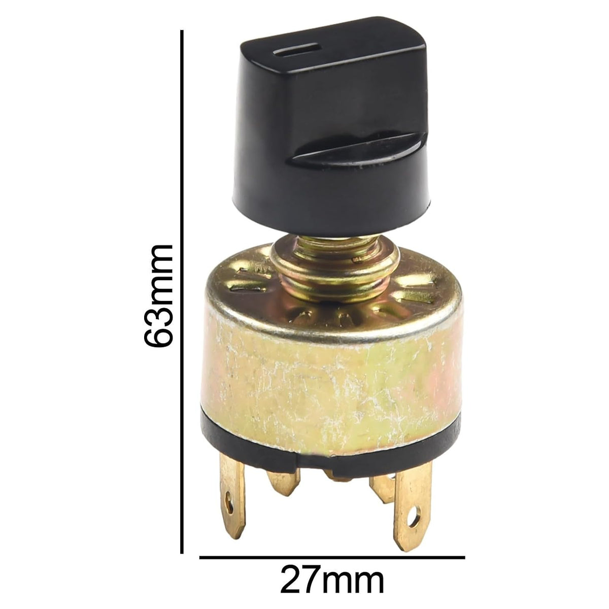ya 23 10.7 baidi Conditioner Switch Switch 10A 24VDC 4 Position 3 Gold Metal Off Auto Fan