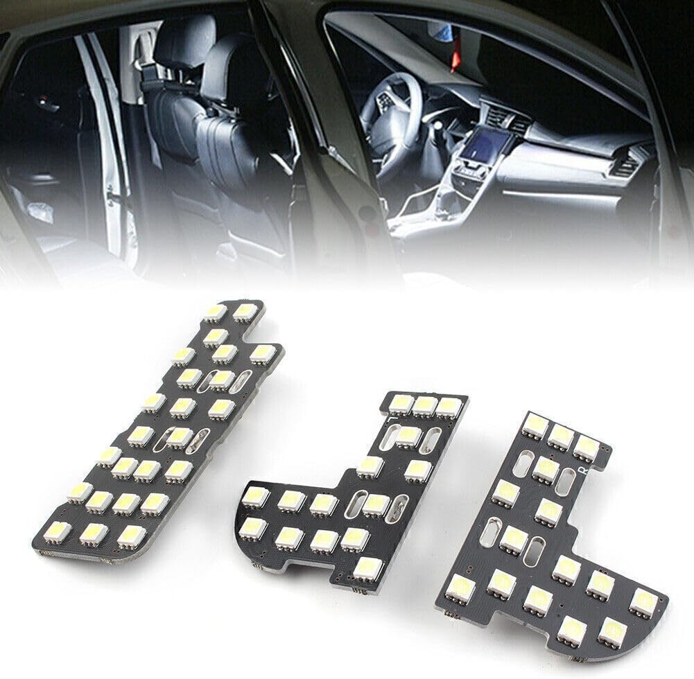 ya 4 8.8 3 Pieces White Car Interior Dome Map Reading Light Bulbs Fits 2006-11 for Honda Civic 