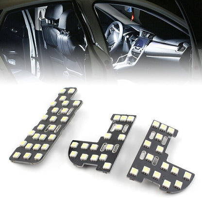 ya 13 9.15 baidi 3 Pieces White Car Interior Dome Map Reading Light Bulbs Fits 2006-11 for H