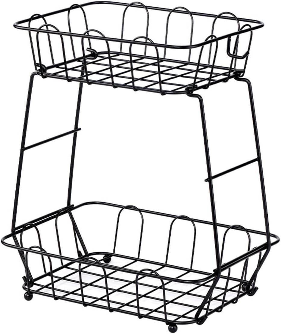 ya 26 10.21 baidi Multi Functional 2 Tier Fruit and Vegetable Basket for Kitchen Counters