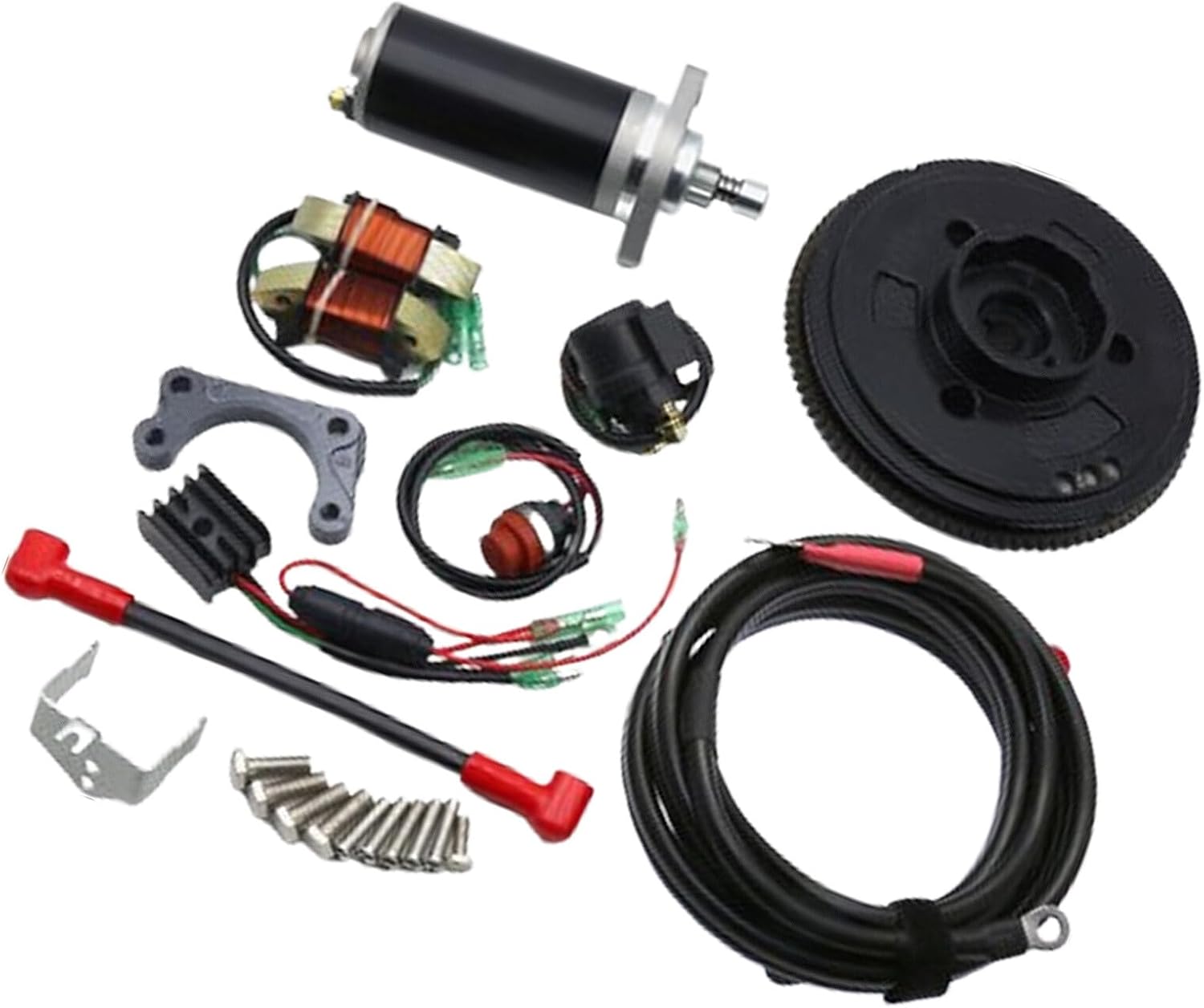 ya 2 8.15 1set Electrical start conversion For Mercory 4 Stroke 9.9HP Outboard Motor