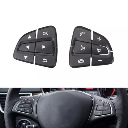 ya 4 8.8 Pair of L&R Steering Wheel Switch Button Covers Black for Mercedes W292 W176 W166. 