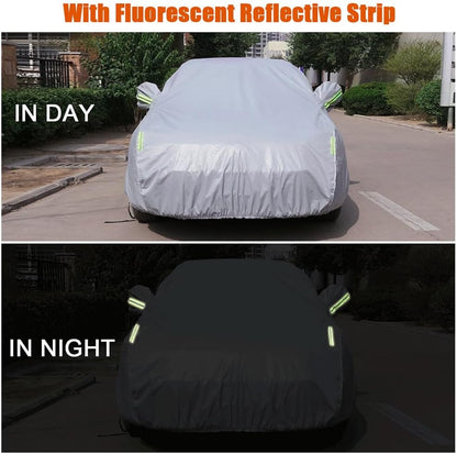 ya 4 8.8.2 Car Full Cover All Sedan Snow Dust Rain Resistant L Size Cover 4.7*1.8*1.5m