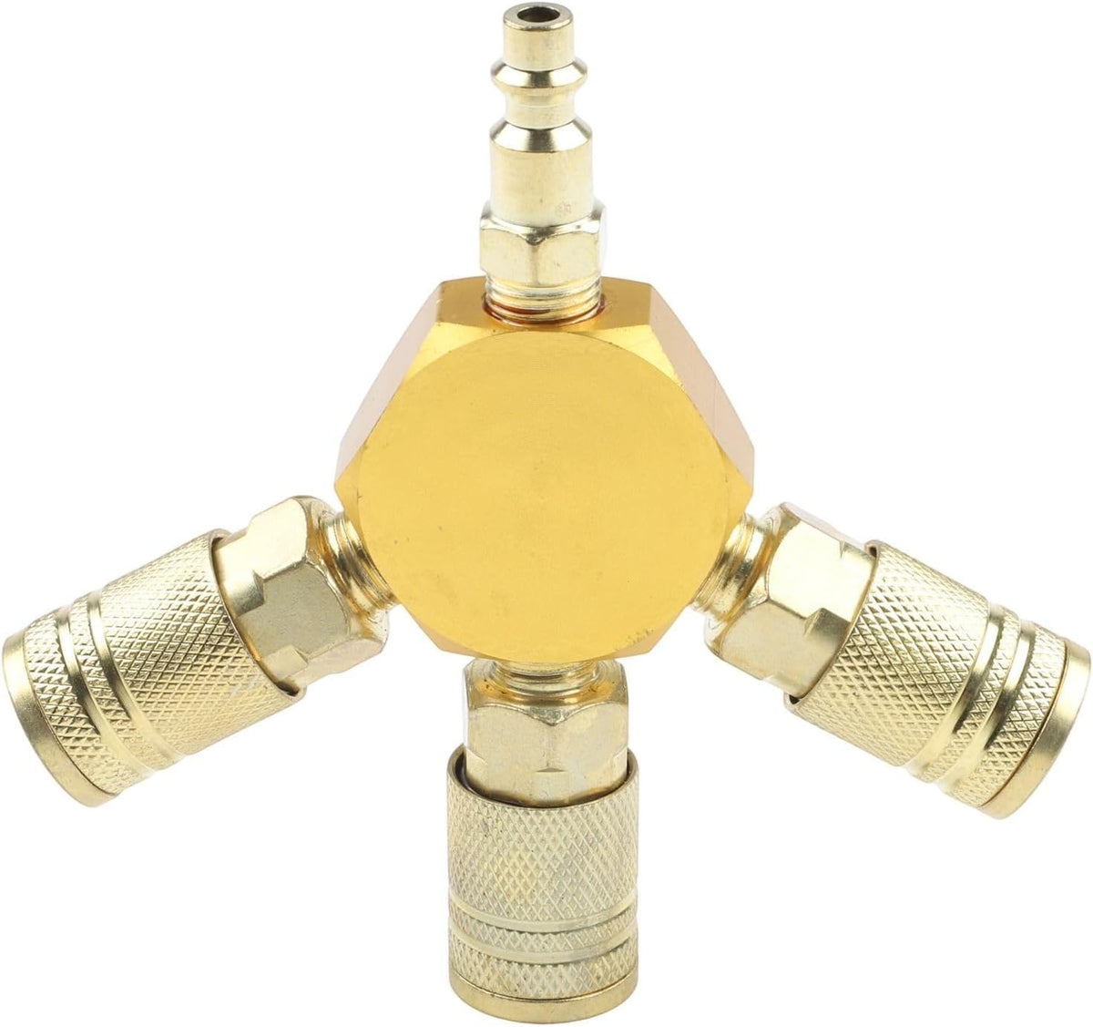 ya 14 9.20 baidi 3-WAY Quick Coupler 1/4 NPT Connector Air Hose Pneumatic Tools America Style-1