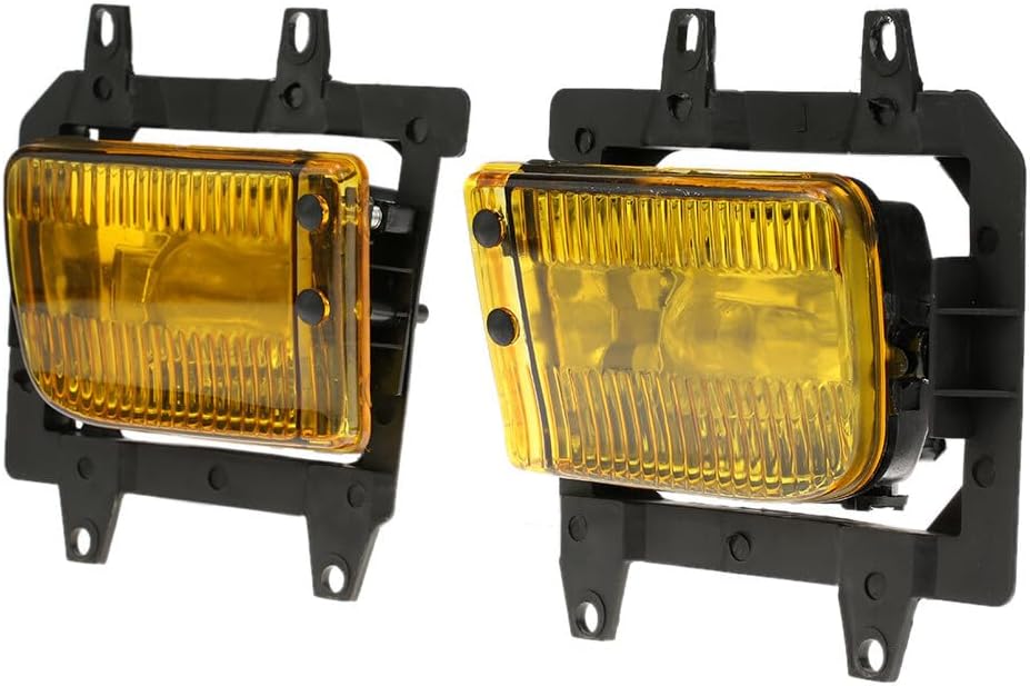 ya 10 9.16 zhengce 1 Pair Front Fog Yellow Lens Kit for BMW E30 3-Series 1985-1993 J6N1