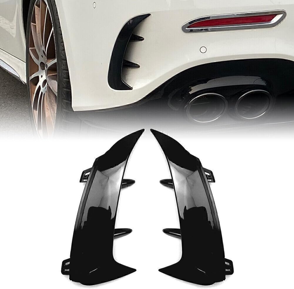 ya 4 8.14 for Benz A-class W177 2018-2022 Rear Bumper Splitter Spoiler Canard Air Vent