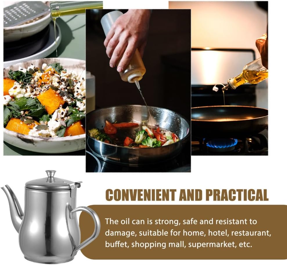 ya 14 9.20 baidi Oil Grease Can with Lid Filter Grease Keeper Stora Can for Meat Frying Oil-1