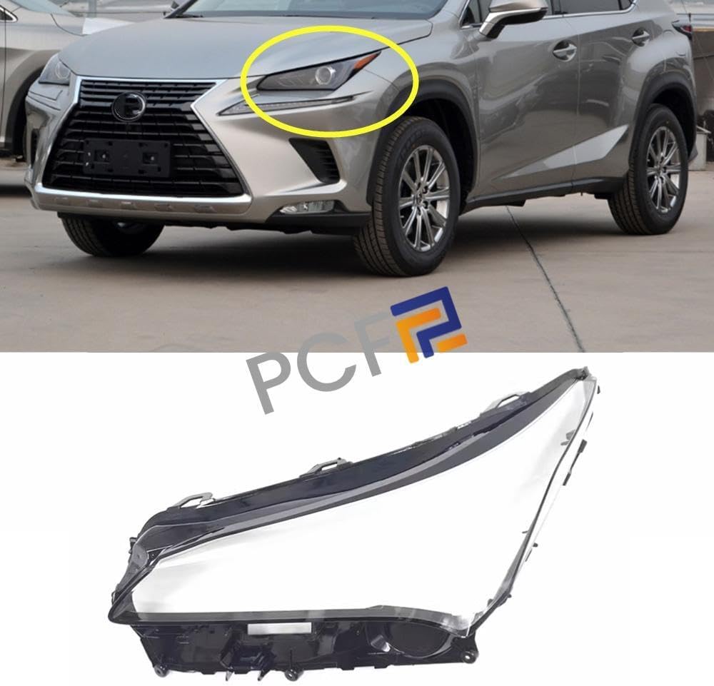 ya 4 8.14 for Lexus NX200 NX300h 2015-2021 Left headlight lens transparent protective cover + sealant 