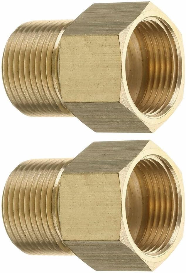 ya 26 10.21 baidi Metric M22 15mm Male To M22 14mm Female Thread Pressure-Washer Coupler Adapterx2